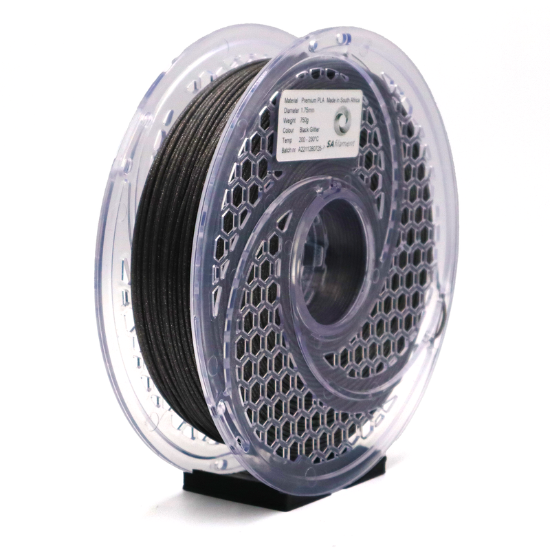 PLA Premium Glitter Black Filament 750g, 1.75mm