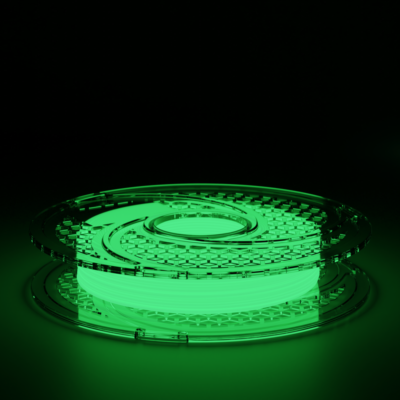 PLA Glow In The Dark Green Filament 500g, 1.75mm