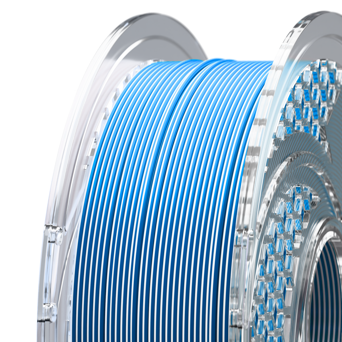 SILK PLA+ Dual Color - Arctic Frost (Sky Blue & Gloss White) 750g, 1.75mm