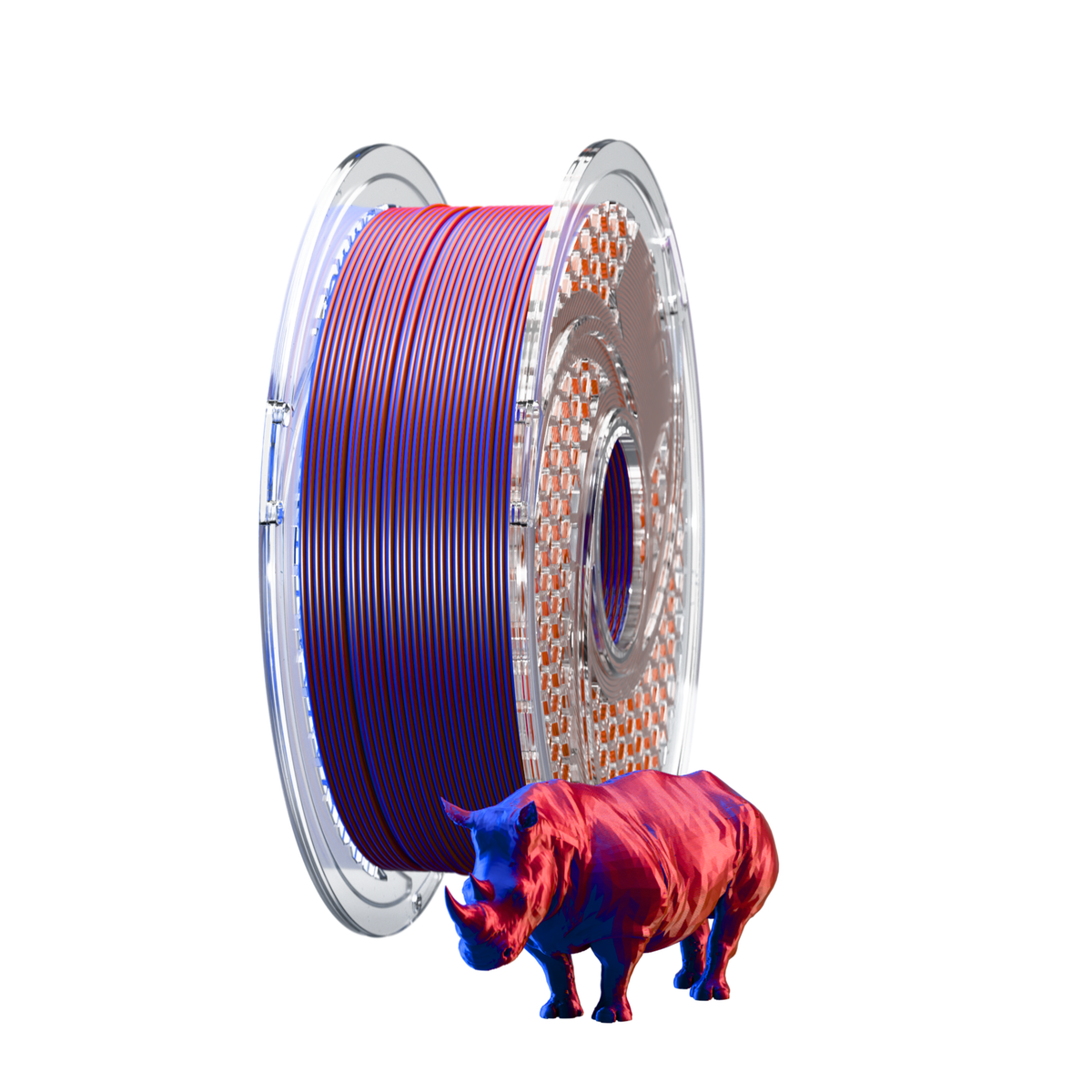 SILK PLA+ Dual Color - Blue Blood (Royal Blue & Merlot) 750g, 1.75mm