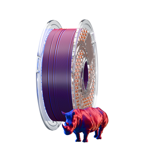 SILK PLA+ Dual Color - Blue Blood (Royal Blue & Merlot) 750g, 1.75mm