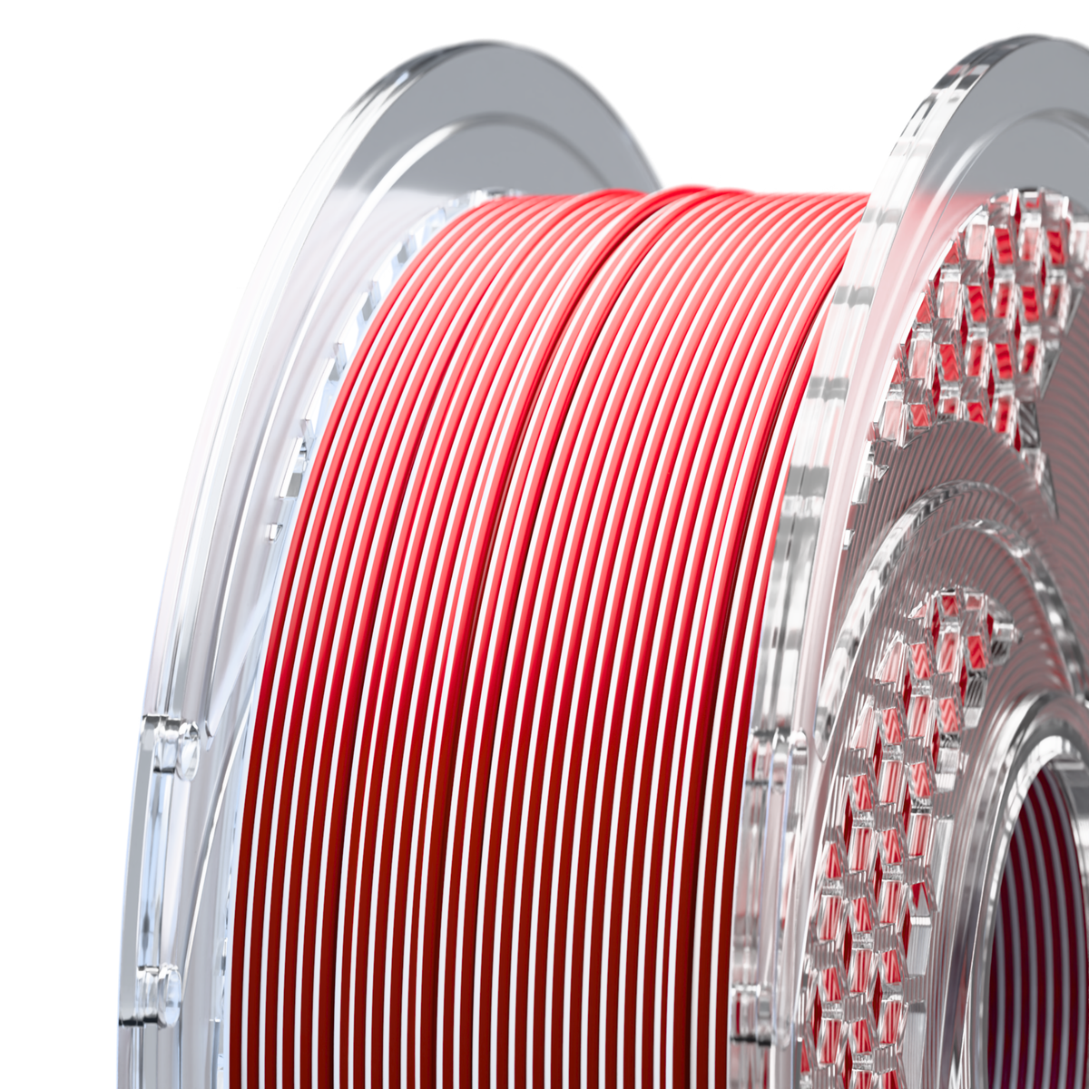 SILK PLA+ Dual Color - Candy Cane (Gloss White & Merlot) 750g, 1.75mm