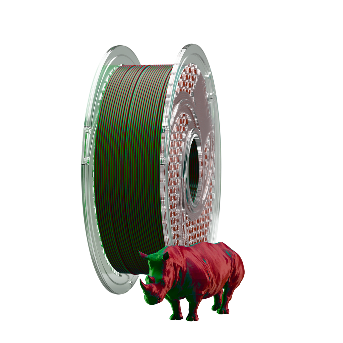 SILK PLA+ Dual Color - Crimson Emerald (Chrome Green & Merlot) 750g, 1.75mm