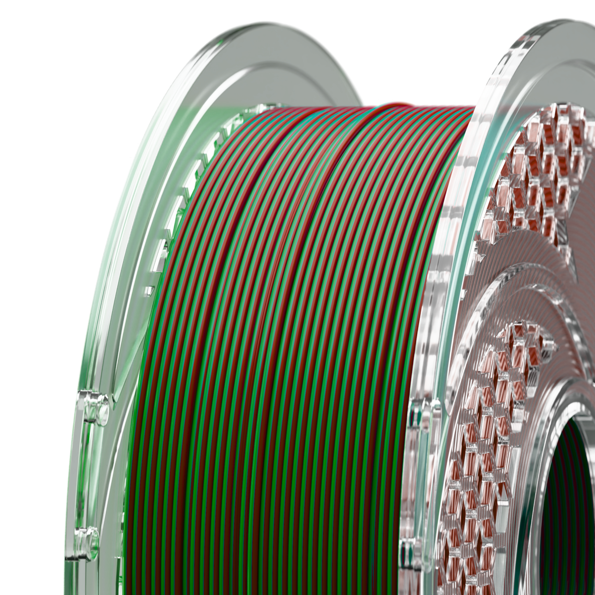 SILK PLA+ Dual Color - Crimson Emerald (Chrome Green & Merlot) 750g, 1.75mm