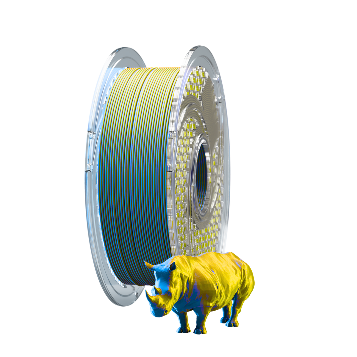 SILK PLA+ Dual Color - Golden Sapphire (Royal Blue & Gold) 750g, 1.75mm