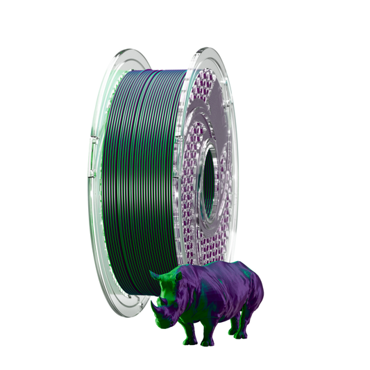 SILK PLA+ Dual Color - Mystic Forest (Indigo Purple & Dark Green) 750g, 1.75mm