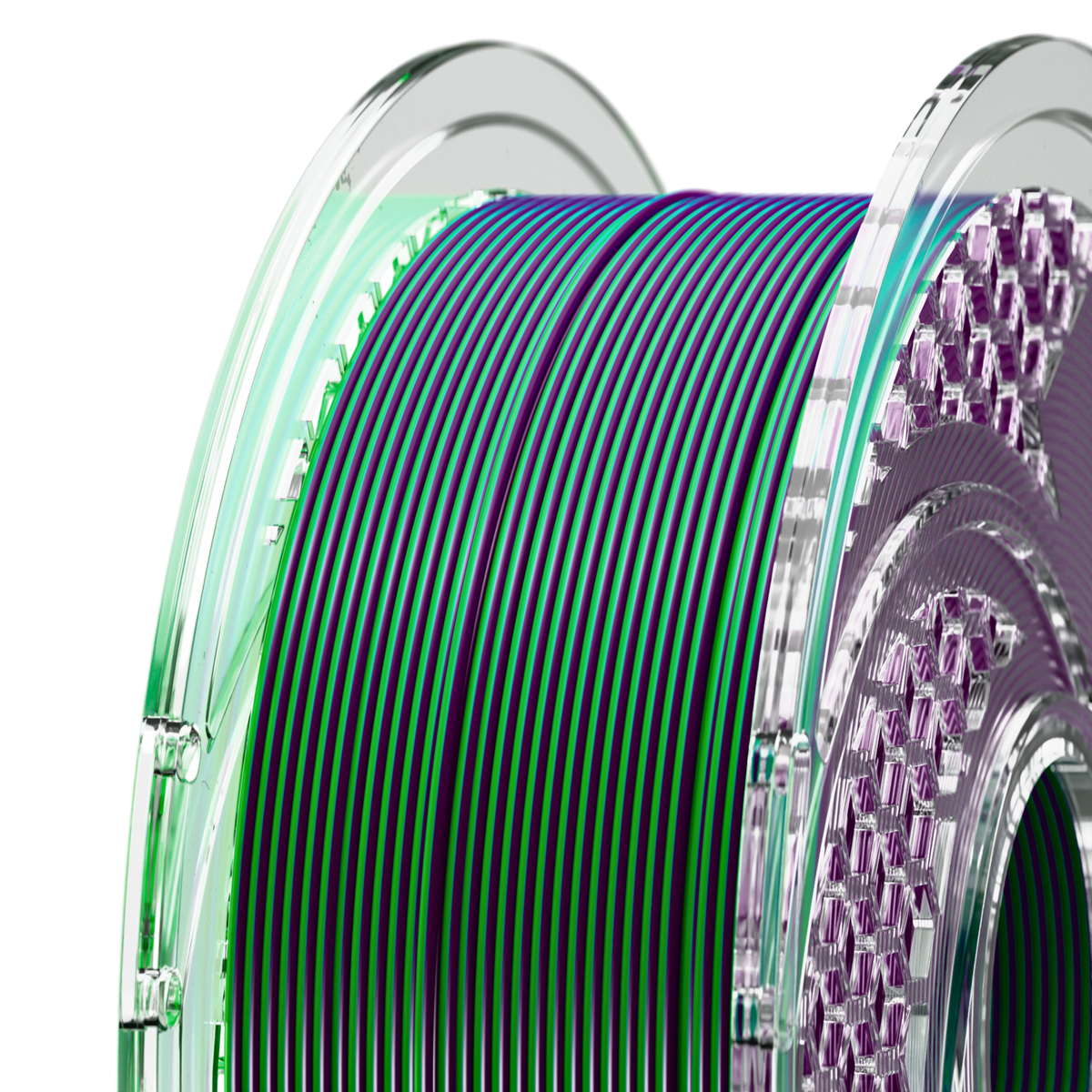 SILK PLA+ Dual Color - Mystic Forest (Indigo Purple & Dark Green) 750g, 1.75mm
