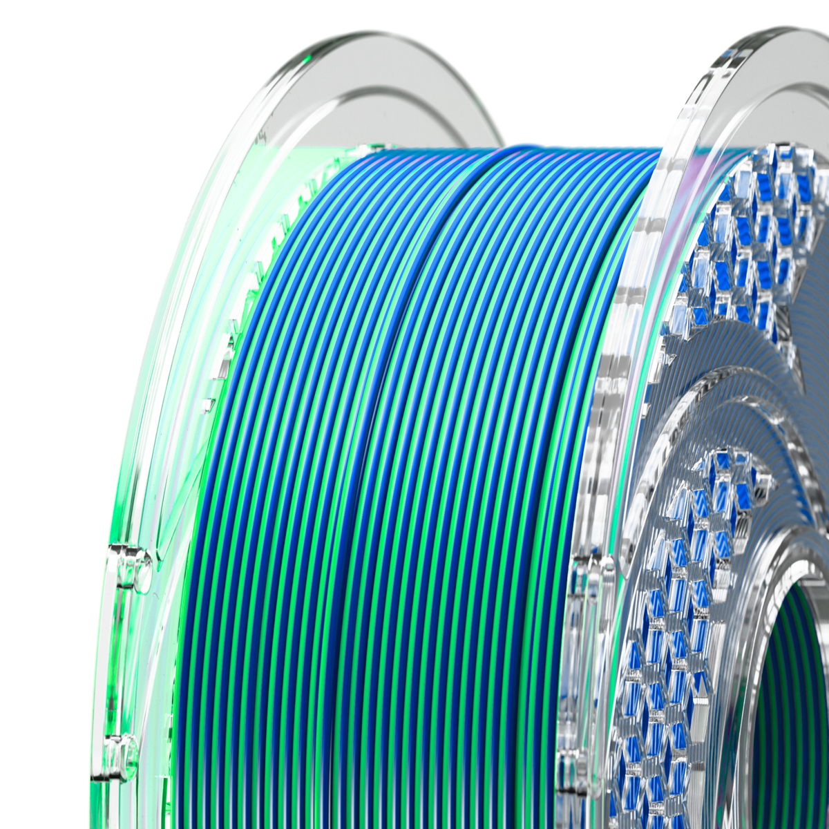 SILK PLA+ Dual Color - Sapphire Forest (Royal Blue & Dark Green) 750g, 1.75mm