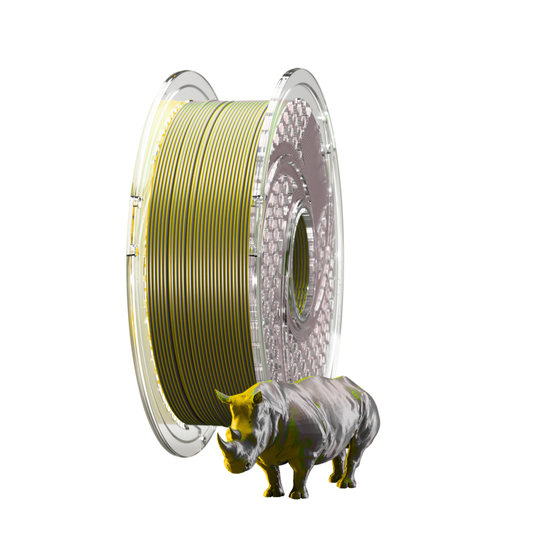 SILK PLA+ Dual Color - Golden Steel (Gold & Stainless Steel) 750g, 1.75mm