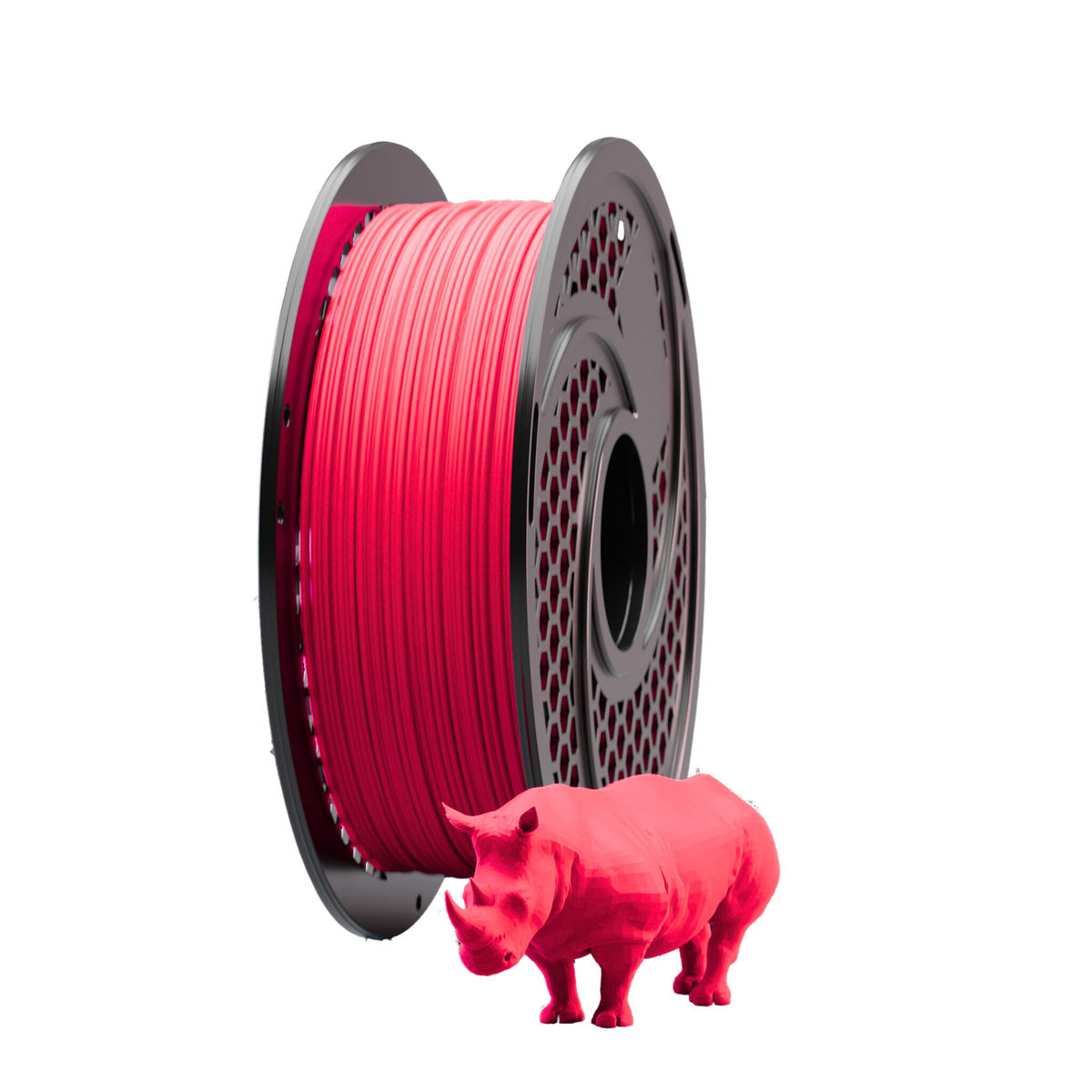 PLA UV Neon Fire Red Filament 1kg, 1.75mm