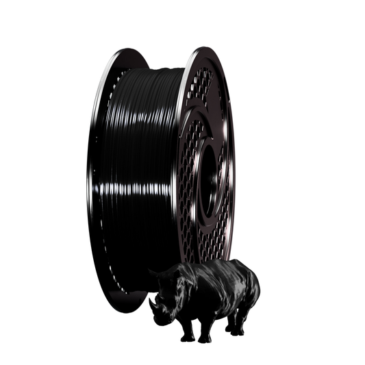 Silk PLA+ Gloss Black Filament 1kg, 1.75mm
