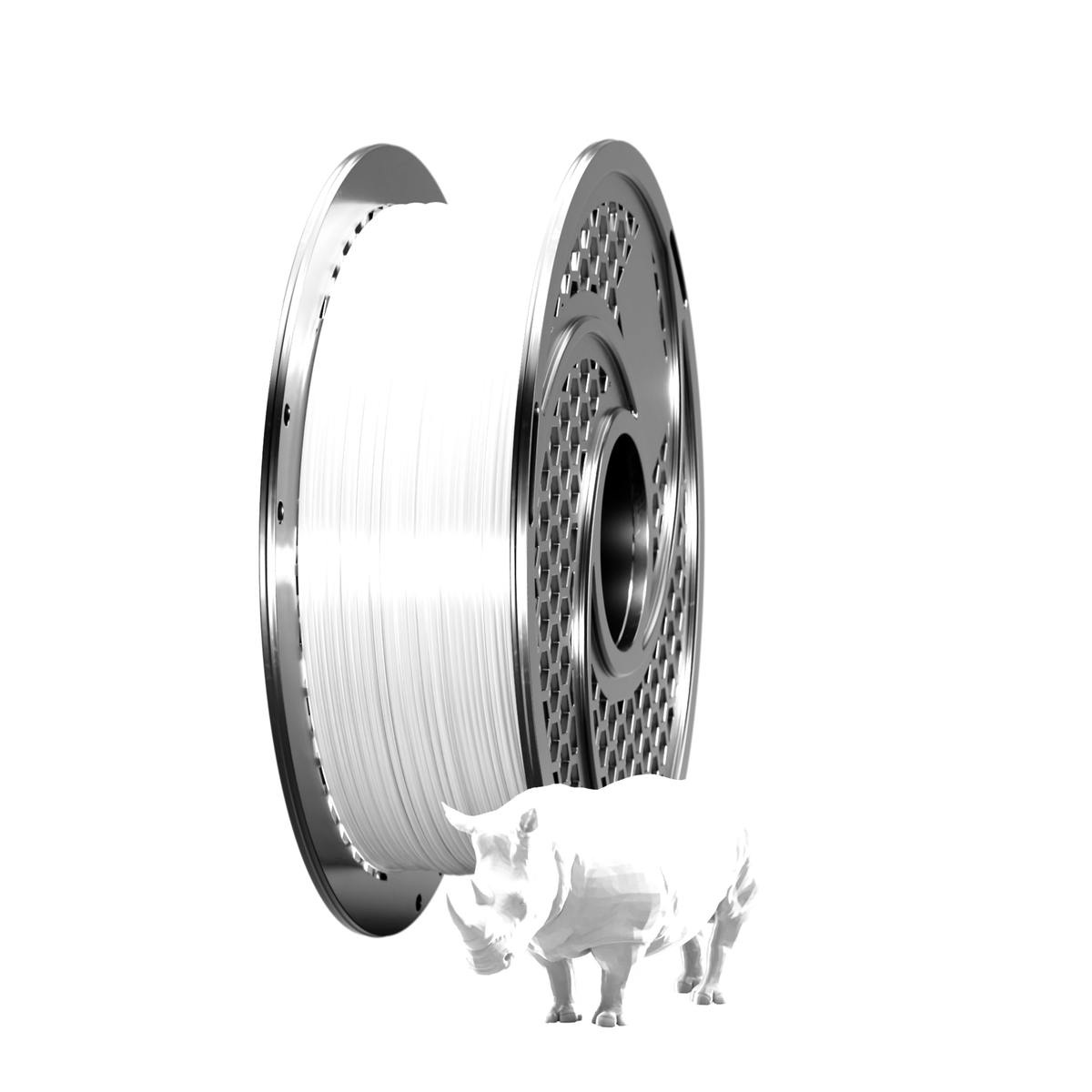 Silk PLA+ Gloss White Filament 1kg, 1.75mm
