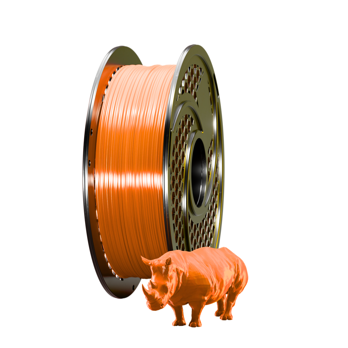 Silk PLA+ Orange Filament 1kg, 1.75mm