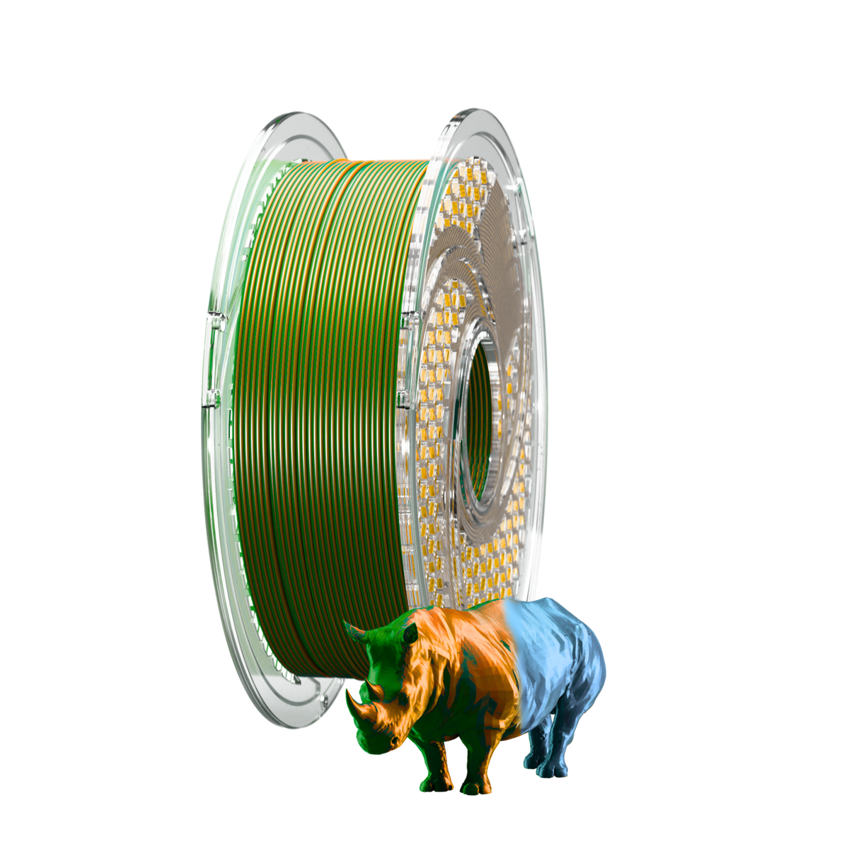 SILK PLA+ Tri Color - Evergreen Steel (Copper & Steel Blue & Green) 750g, 1.75mm