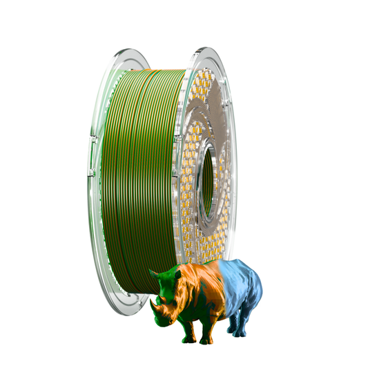 SILK PLA+ Tri Color - Evergreen Steel (Copper & Steel Blue & Green) 750g, 1.75mm