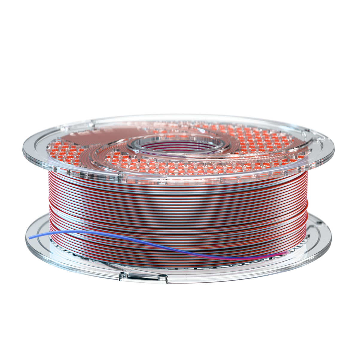SILK PLA+ Tri Color - Fire, Ice & Sky (Gloss White & Royal Blue & Merlot) 750g, 1.75mm