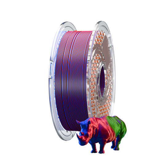 SILK PLA+ Tri Color - Northern Lights (Royal Blue & Merlot & Dark Green) 750g, 1.75mm