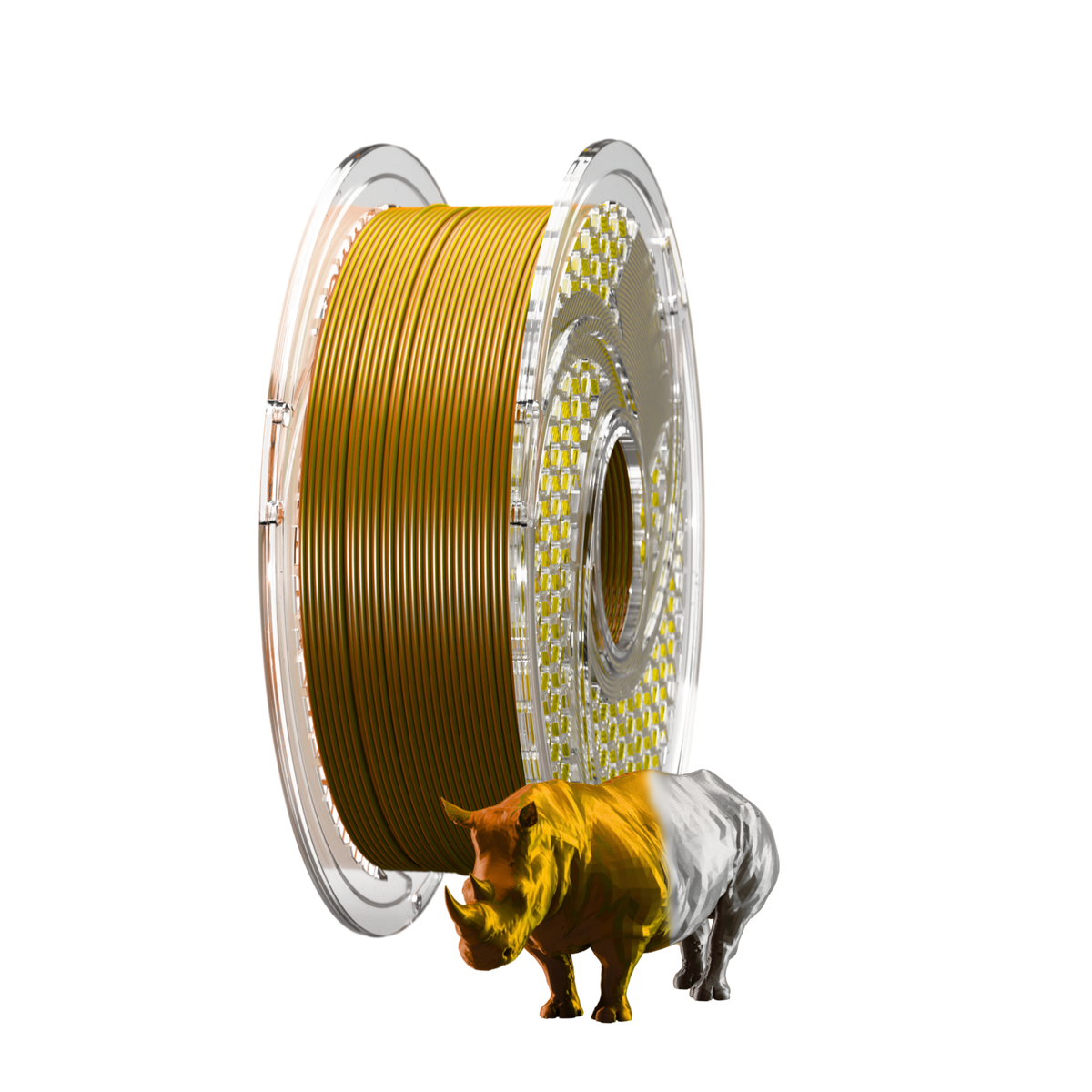 SILK PLA+ Tri Color - Podium Finish (Copper & Gold & Stainless Steel) 750g, 1.75mm