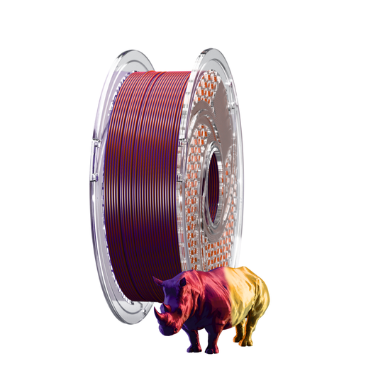 SILK PLA+ Tri Color - Royal Trinity (Indigo Purple & Gold & Merlot) 750g, 1.75mm