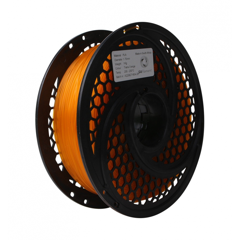 PLA Translucent Orange Filament 1kg, 1.75mm