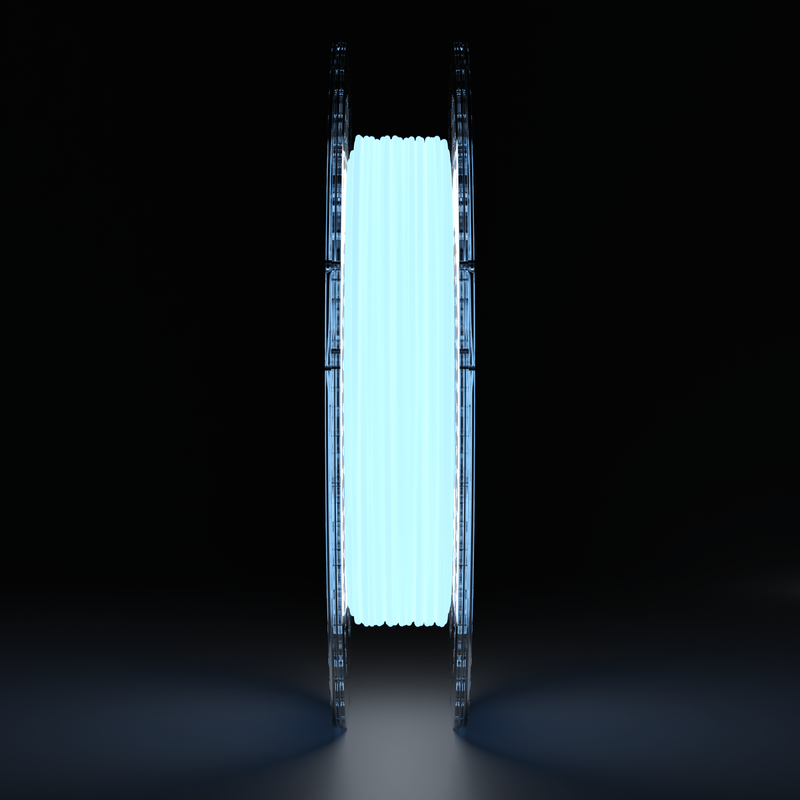 PLA Glow In The Dark Blue Filament 500g, 1.75mm
