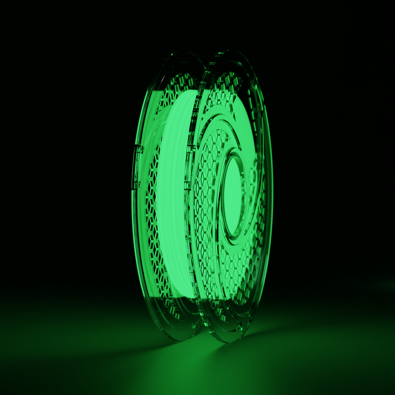 PLA Glow In The Dark Green Filament 500g, 1.75mm